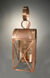 Adams 2 Light 24 inch Antique Copper Outdoor Wall Lantern in Clear Glass, No Chimney, Candelabra